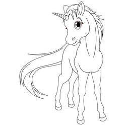 Coloring page: Unicorn (Characters) #19482 - Printable coloring pages