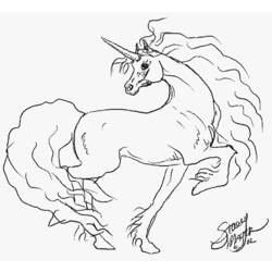 Coloring page: Unicorn (Characters) #19488 - Free Printable Coloring Pages