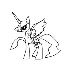 Coloring page: Unicorn (Characters) #19541 - Free Printable Coloring Pages