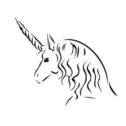 Coloring page: Unicorn (Characters) #19601 - Printable coloring pages