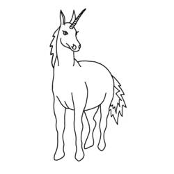 Coloring page: Unicorn (Characters) #19605 - Free Printable Coloring Pages