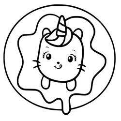 Unicorn Cat (Characters) coloring page #199288 to print and color
