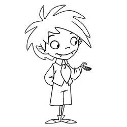 Vampire (Characters) coloring page #196095 to print and color