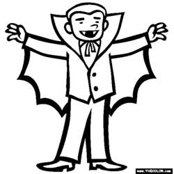 Coloring page: Vampire (Characters) #85899 - Printable coloring pages