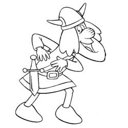 Coloring page: Viking (Characters) #149421 - Free Printable Coloring Pages