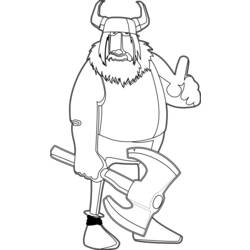 Coloring page: Viking (Characters) #149510 - Free Printable Coloring Pages