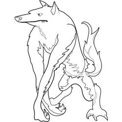 Coloring page: Werewolf (Characters) #100003 - Free Printable Coloring Pages