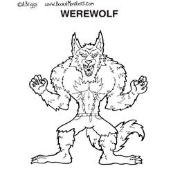 Coloring page: Werewolf (Characters) #100007 - Printable coloring pages
