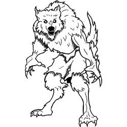 Coloring page: Werewolf (Characters) #100015 - Printable coloring pages