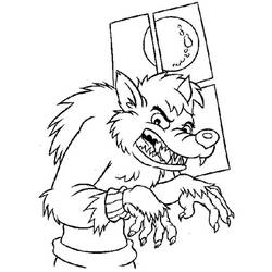 Coloring page: Werewolf (Characters) #100059 - Printable coloring pages