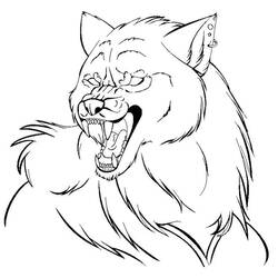 Coloring page: Werewolf (Characters) #100080 - Printable coloring pages