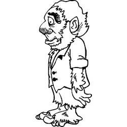 Coloring page: Werewolf (Characters) #100090 - Free Printable Coloring Pages