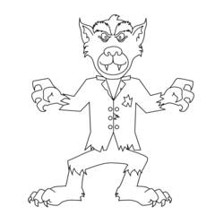 Coloring page: Werewolf (Characters) #99994 - Printable coloring pages