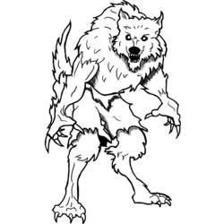 Coloring page: Werewolf (Characters) #99997 - Printable coloring pages