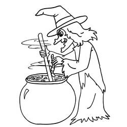 Coloring page: Witch (Characters) #108136 - Printable Coloring Pages
