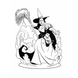 Coloring page: Witch (Characters) #108168 - Free Printable Coloring Pages