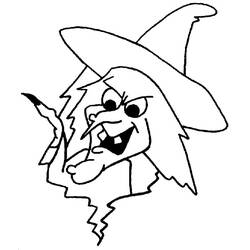Coloring page: Witch (Characters) #108169 - Free Printable Coloring Pages