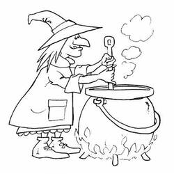 Coloring page: Witch (Characters) #108177 - Printable Coloring Pages