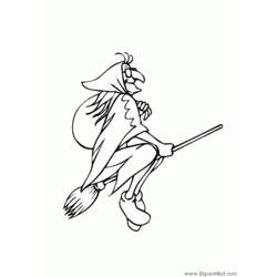 Coloring page: Witch (Characters) #108186 - Free Printable Coloring Pages