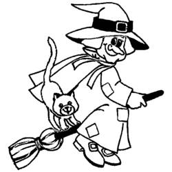 Coloring page: Witch (Characters) #108191 - Free Printable Coloring Pages