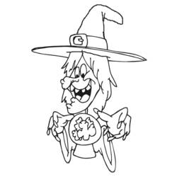 Coloring page: Witch (Characters) #108196 - Free Printable Coloring Pages