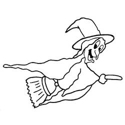 Coloring page: Witch (Characters) #108205 - Free Printable Coloring Pages