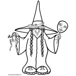 Coloring page: Witch (Characters) #108210 - Free Printable Coloring Pages