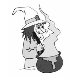 Coloring page: Witch (Characters) #108211 - Printable coloring pages
