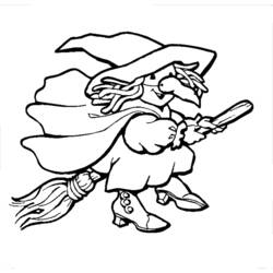 Coloring page: Witch (Characters) #108214 - Free Printable Coloring Pages