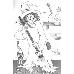 Coloring page: Witch (Characters) #108219 - Free Printable Coloring Pages