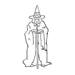 Coloring page: Witch (Characters) #108221 - Free Printable Coloring Pages