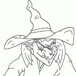 Coloring page: Witch (Characters) #108225 - Free Printable Coloring Pages