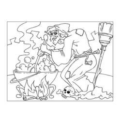 Coloring page: Witch (Characters) #108227 - Free Printable Coloring Pages