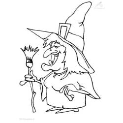 Coloring page: Witch (Characters) #108231 - Printable Coloring Pages