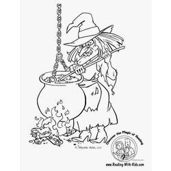 Coloring page: Witch (Characters) #108239 - Free Printable Coloring Pages