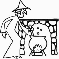 Coloring page: Witch (Characters) #108244 - Free Printable Coloring Pages