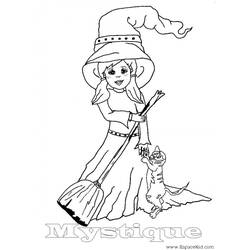 Coloring page: Witch (Characters) #108251 - Free Printable Coloring Pages