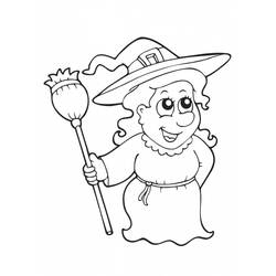 Coloring page: Witch (Characters) #108256 - Free Printable Coloring Pages