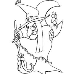 Coloring page: Witch (Characters) #108259 - Free Printable Coloring Pages