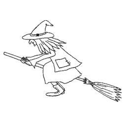 Coloring page: Witch (Characters) #108280 - Free Printable Coloring Pages