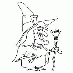 Coloring page: Witch (Characters) #108281 - Free Printable Coloring Pages