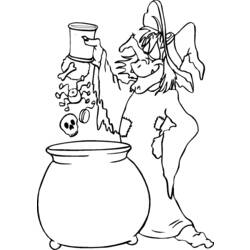 Coloring page: Witch (Characters) #108286 - Free Printable Coloring Pages