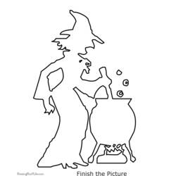 Coloring page: Witch (Characters) #108291 - Free Printable Coloring Pages