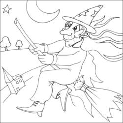 Coloring page: Witch (Characters) #108293 - Free Printable Coloring Pages