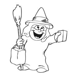 Coloring page: Witch (Characters) #108301 - Free Printable Coloring Pages