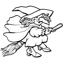 Coloring page: Witch (Characters) #108349 - Free Printable Coloring Pages