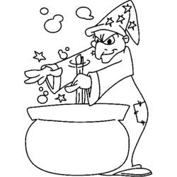 Coloring page: Witch (Characters) #108365 - Free Printable Coloring Pages