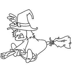 Coloring page: Witch (Characters) #108371 - Free Printable Coloring Pages