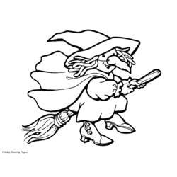 Coloring page: Witch (Characters) #108392 - Free Printable Coloring Pages