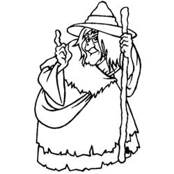 Coloring page: Witch (Characters) #108397 - Free Printable Coloring Pages